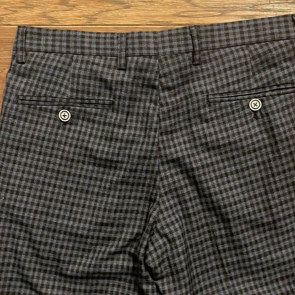 PAISLEY & GRAY Women’s Slim Fit Blue and Black Checkered Pants Size W29 x 32L - Picture 6 of 6